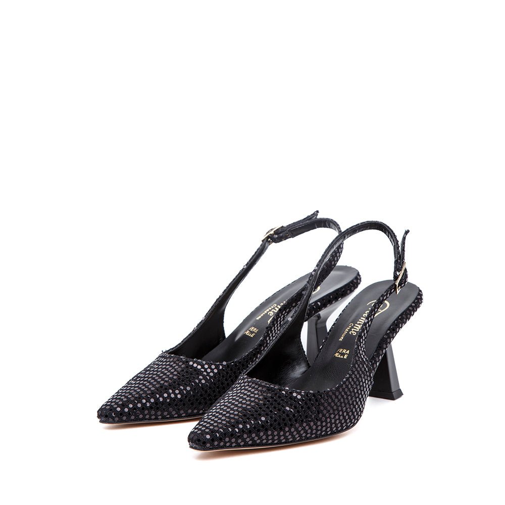 Slingback in lunar nero. - TreemmeCreazioni