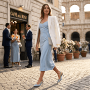 Slingback in microglitter menta - TreemmeCreazioni