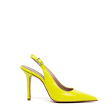 Slingback in naplak giallo.