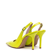 Slingback in naplak giallo. - TreemmeCreazioni