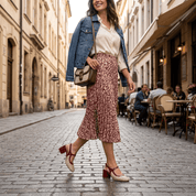 Slingback in naplak laserato rosso e nude - TreemmeCreazioni