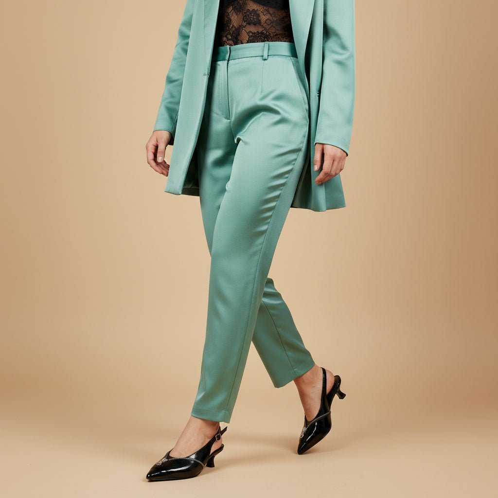 Slingback in naplak nero con cerniera. - TreemmeCreazioni