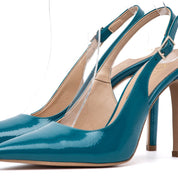 Slingback in naplak ottanio - TreemmeCreazioni