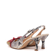 Slingback in naplak pitonata - TreemmeCreazioni
