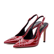 Slingback in naplak rosso india - TreemmeCreazioni