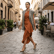 Slingback in naplak senape - TreemmeCreazioni