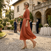 Slingback in pelle verniciata caramello - TreemmeCreazioni