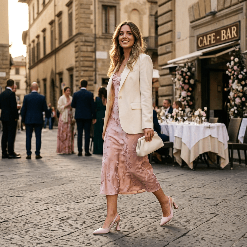 Slingback in raso nude - TreemmeCreazioni