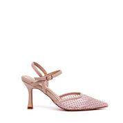 Slingback in tessuto mesh con cristalli. - TreemmeCreazioni