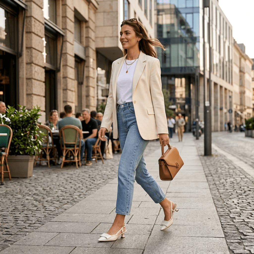 Slingback in vernice burro con maxi fiocco - TreemmeCreazioni