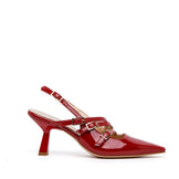 Ballerine slingback in vernice main image 1