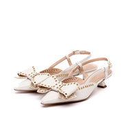 Slingback in vernice con maxi fiocco. - TreemmeCreazioni