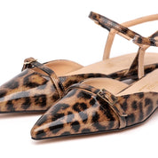 Slingback in vernice stampa maculata - TreemmeCreazioni