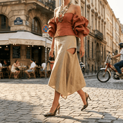 Slingback in vernice stampa maculata. - TreemmeCreazioni