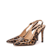 Slingback in vernice stampa maculata - TreemmeCreazioni