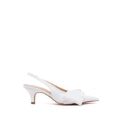 Slingback sposa con maxi fiocco.
