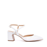 Slingback Sposa con tacco largo e cinturino.
