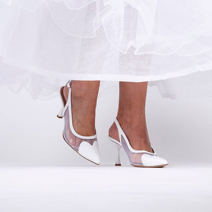 Slingback Sposa effetto trasparente. - TreemmeCreazioni