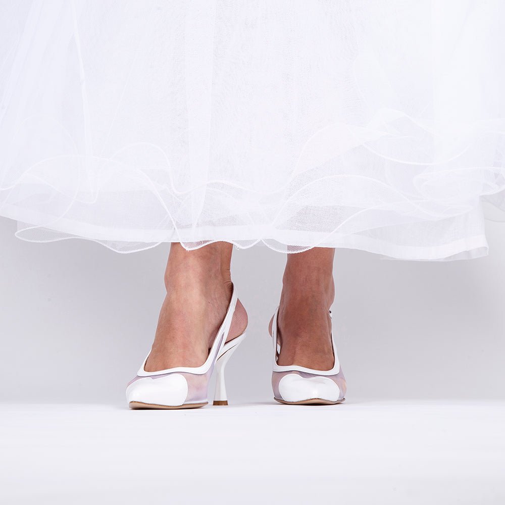 Slingback Sposa effetto trasparente. - TreemmeCreazioni