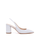 Slingback Sposa in nappa  con tacco largo.