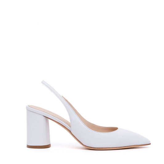 Slingback Sposa in nappa con tacco largo. - TreemmeCreazioni