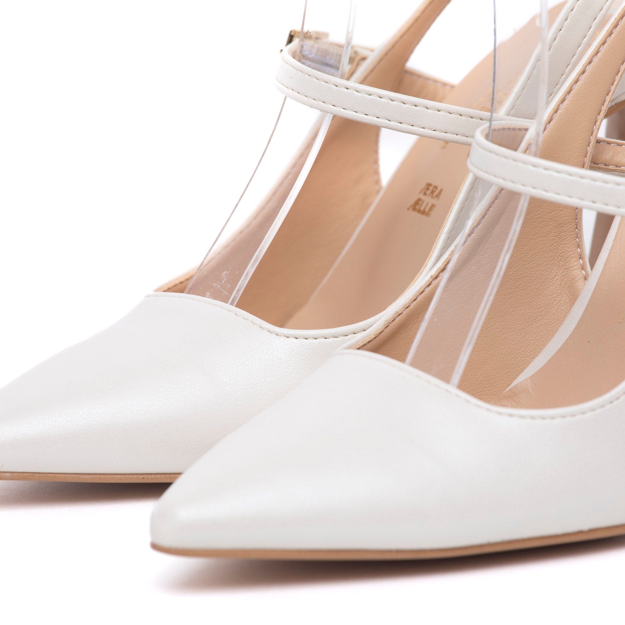 Slingback Sposa in perlato avorio con cinturino. - TreemmeCreazioni