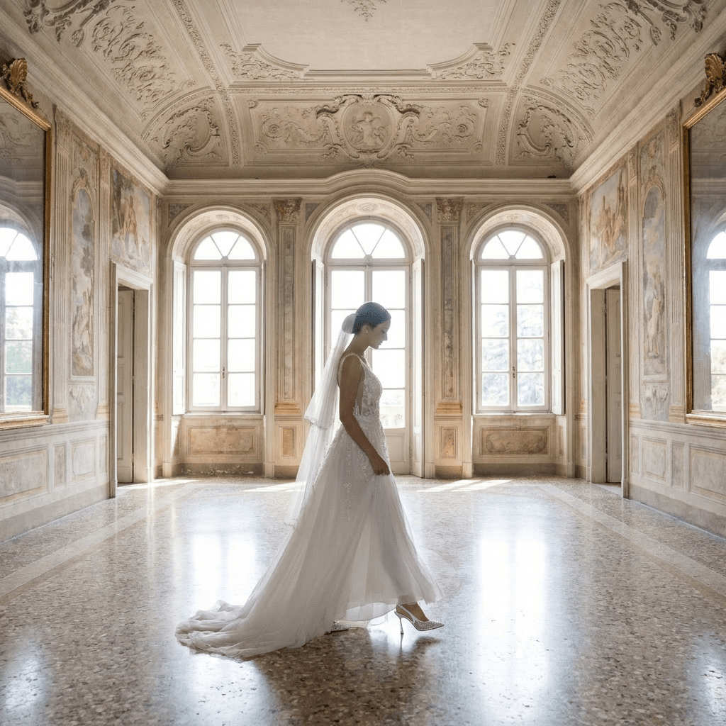 Slingback Sposa in satin bianco e micro cristalli. - TreemmeCreazioni