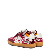 Sneaker in velluto e camoscio color barolo. - TreemmeCreazioni