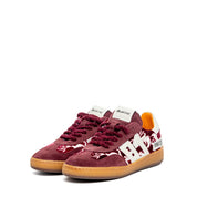 Sneaker in velluto e camoscio color barolo. - TreemmeCreazioni