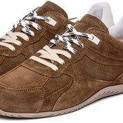 Sneakers Ambitious in camoscio e canvas tobacco - TreemmeCreazioni