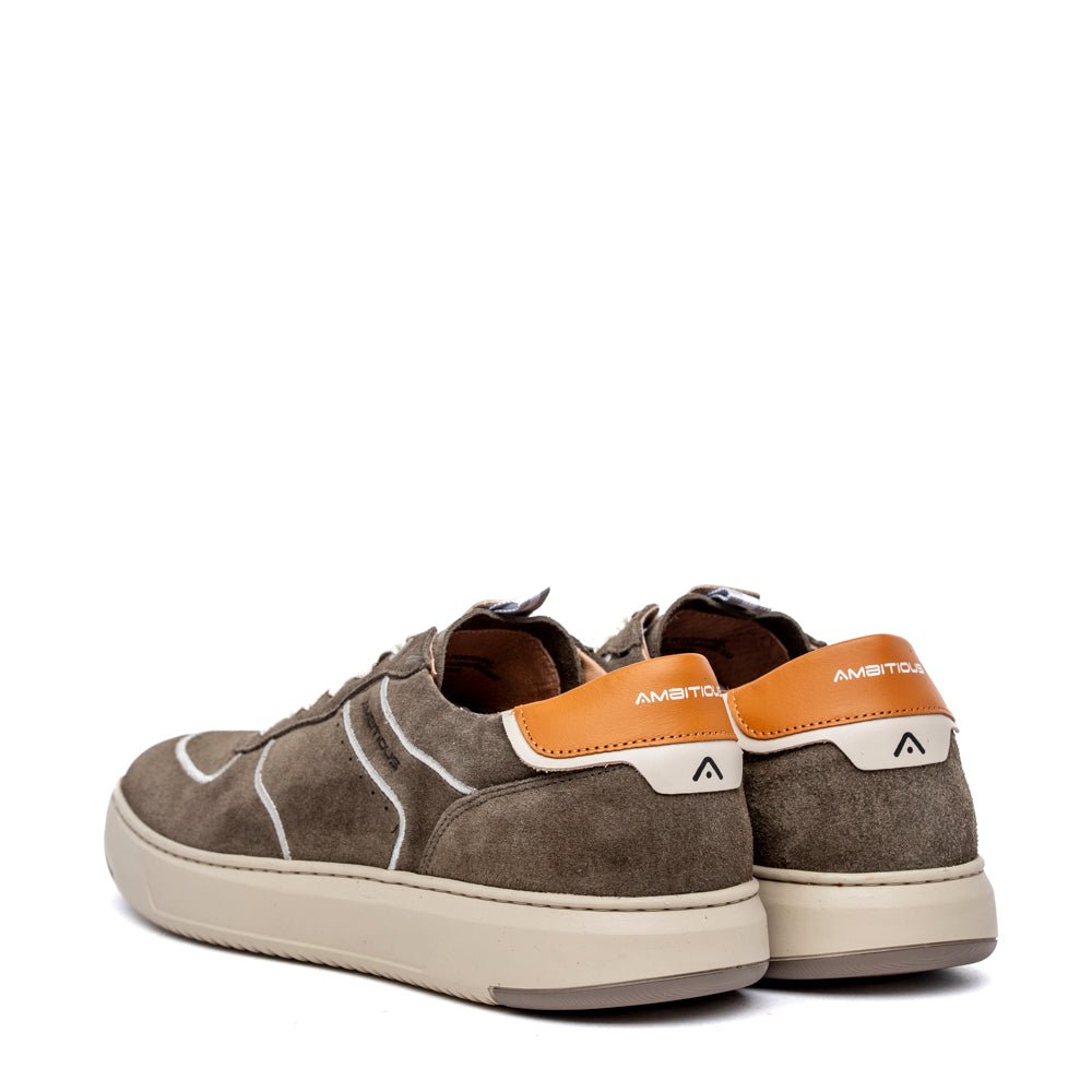 Sneakers Ambitious in camoscio rasato verde kaki - TreemmeCreazioni