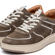 Sneakers Ambitious in camoscio rasato verde kaki - TreemmeCreazioni