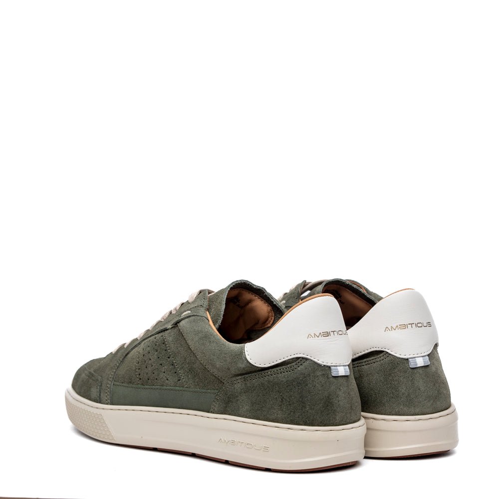 Sneakers Ambitious in camoscio rasato verde militare - TreemmeCreazioni