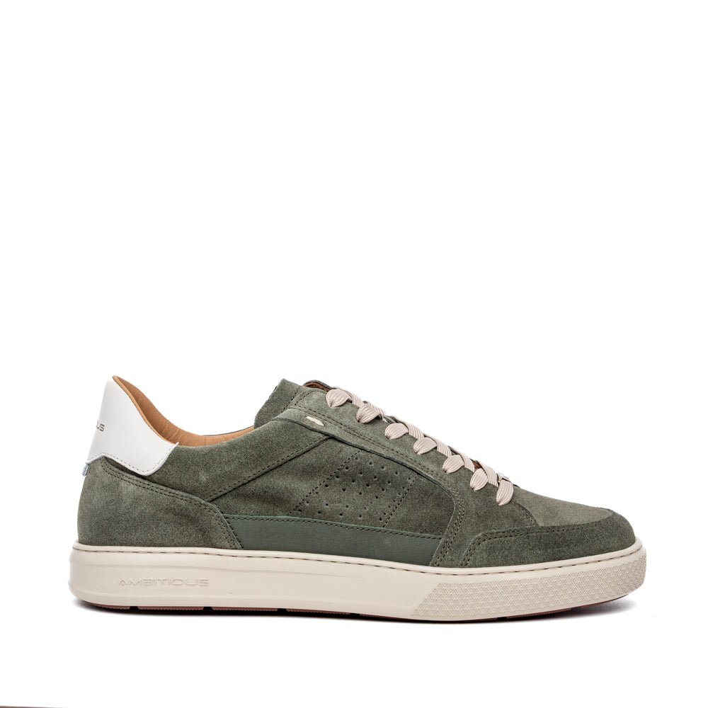 Sneakers Ambitious in camoscio rasato verde militare - TreemmeCreazioni