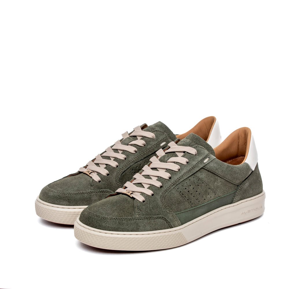 Sneakers Ambitious in camoscio rasato verde militare - TreemmeCreazioni