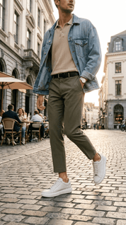 Sneakers Ambitious in pelle bottolata burro - TreemmeCreazioni