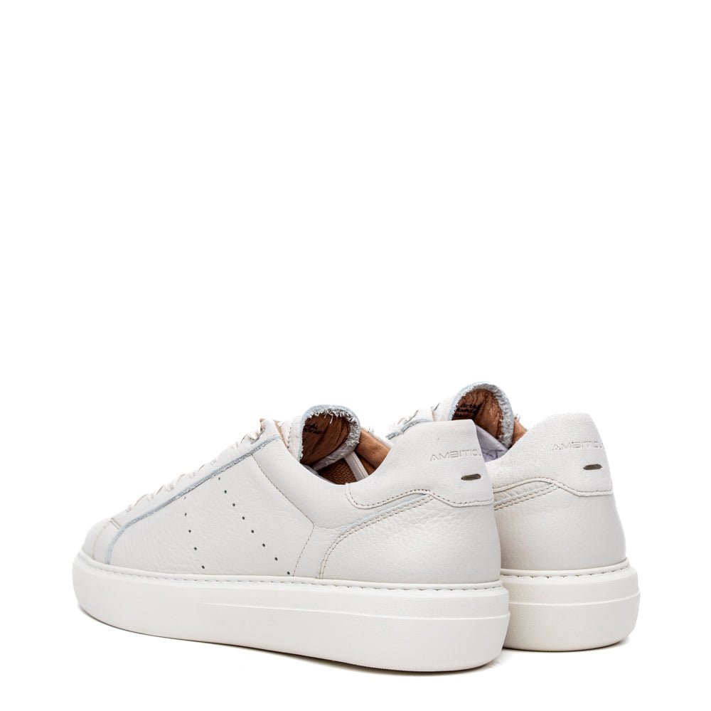 Sneakers Ambitious in pelle bottolata burro - TreemmeCreazioni