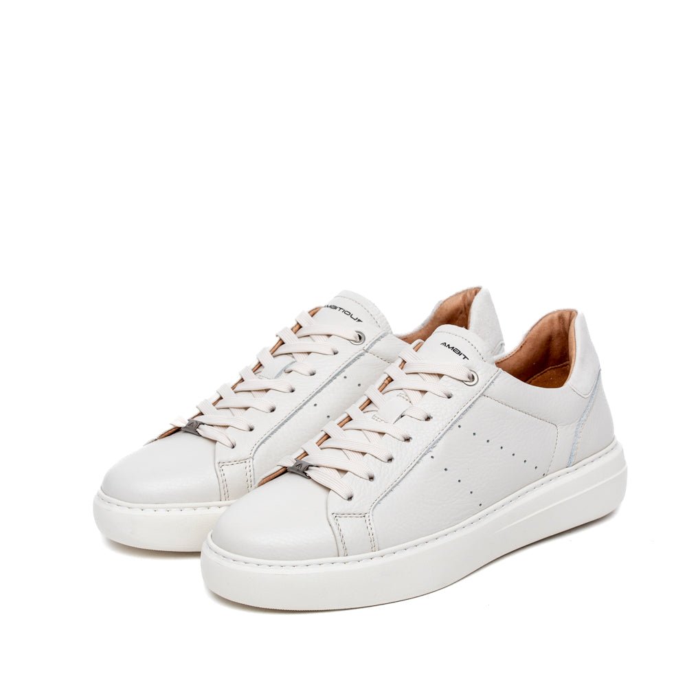 Sneakers Ambitious in pelle bottolata burro - TreemmeCreazioni