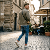 Sneakers Ambitious in pelle effetto anticato burro - TreemmeCreazioni