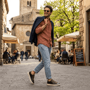 Sneakers Ambitious in pelle marrone cioccolato - TreemmeCreazioni