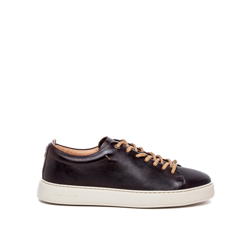 Sneakers Ambitious in pelle marrone cioccolato - TreemmeCreazioni