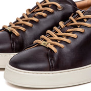Sneakers Ambitious in pelle marrone cioccolato - TreemmeCreazioni