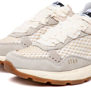 Sneakers fondo volume in camoscio e rete strass. - TreemmeCreazioni