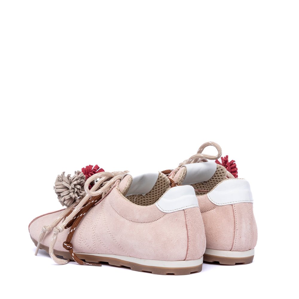 Sneakers in camoscio rasato nude - TreemmeCreazioni