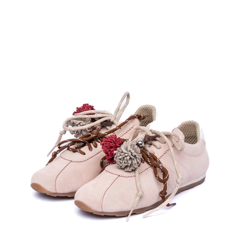 Sneakers in camoscio rasato nude - TreemmeCreazioni