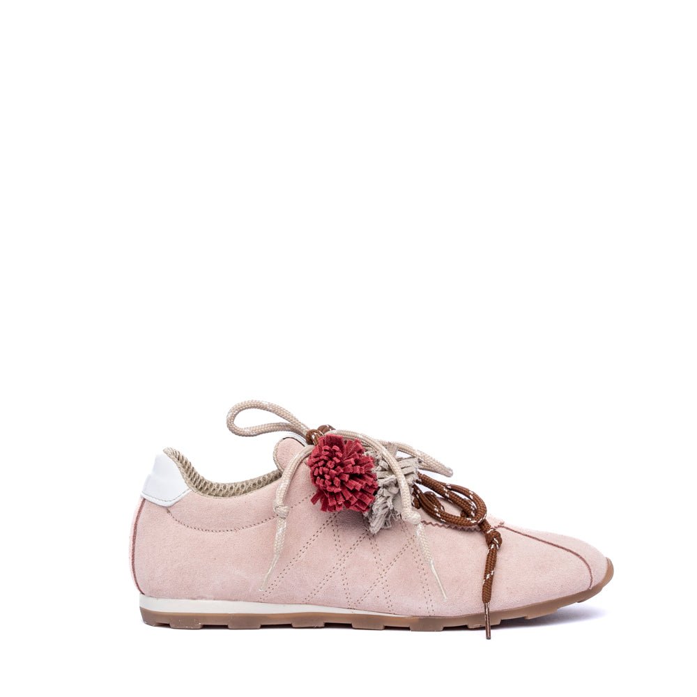 Sneakers in camoscio rasato nude - TreemmeCreazioni