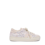 Sneakers in glitterone rosa e camoscio beige - TreemmeCreazioni