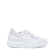 Sneakers in nappa bianca con laccio in raso - TreemmeCreazioni