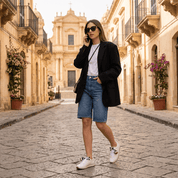 Sneakers in pelle di vitello bianca con charms. - TreemmeCreazioni