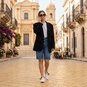 Sneakers in pelle di vitello bianca con charms. - TreemmeCreazioni